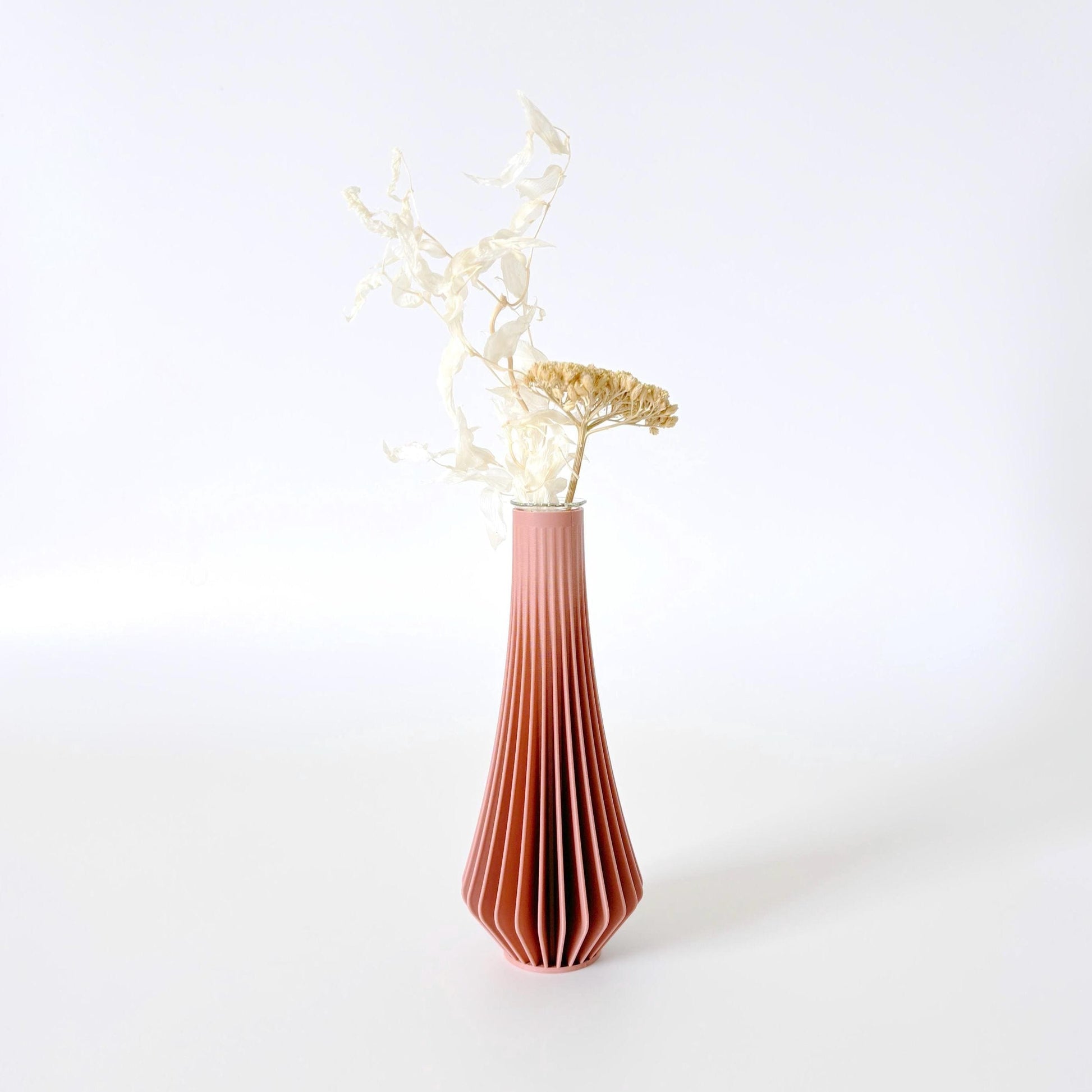 Minimalist Flower Bud Vase / Modern Table Centerpiece / 3D Printed / KANJI Vase