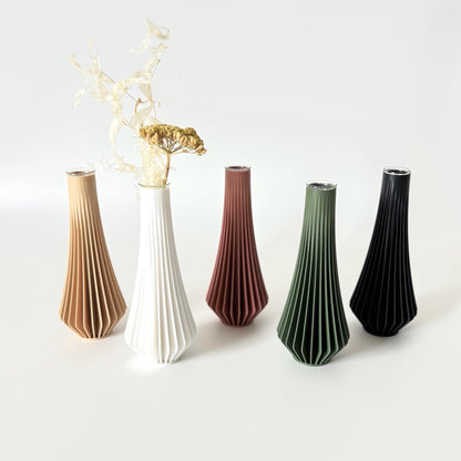 Minimalist Flower Bud Vase / Modern Table Centerpiece / 3D Printed / KANJI Vase