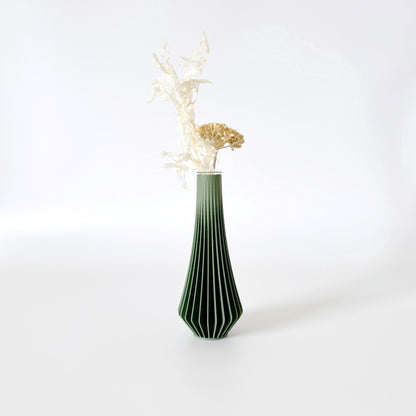 Minimalist Flower Bud Vase / Modern Table Centerpiece / 3D Printed / KANJI Vase