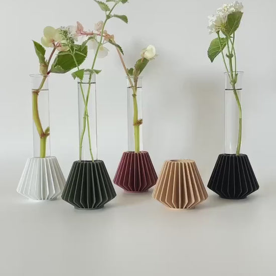 Propagation Station / Minimalist Floral Bud Vase / 3D Printed / HANOK Mini